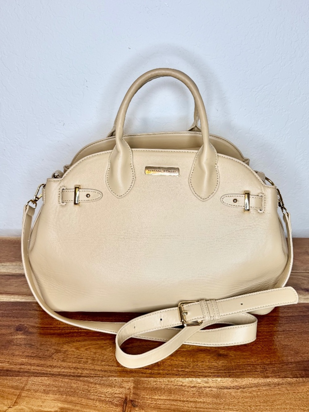 Adrienne Vittadini Large Dome Satchel Carryall Handbag